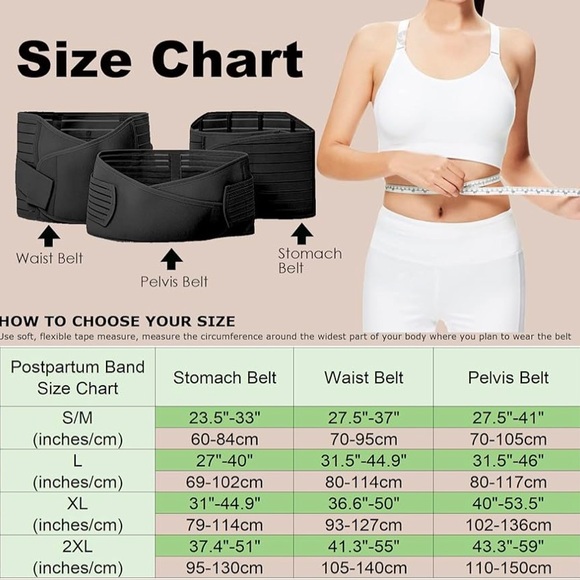 Postpartum Belly Band Wrap Recovery Girdle Abdominal Binder Post Surgery Belly - Picture 5 of 5